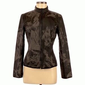 Guess Collection Vintage 90’s Charcoal Dark Beige Lightweight Zip Up Jacket M